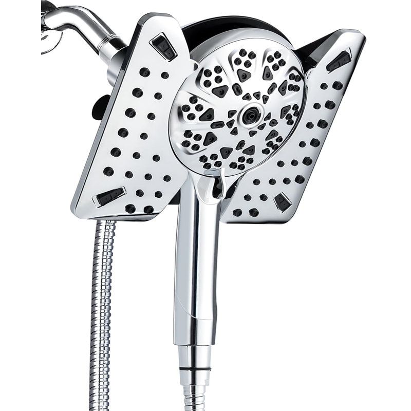 2.5GPM Shower Heads With Handheld Spray Combo, Chrome