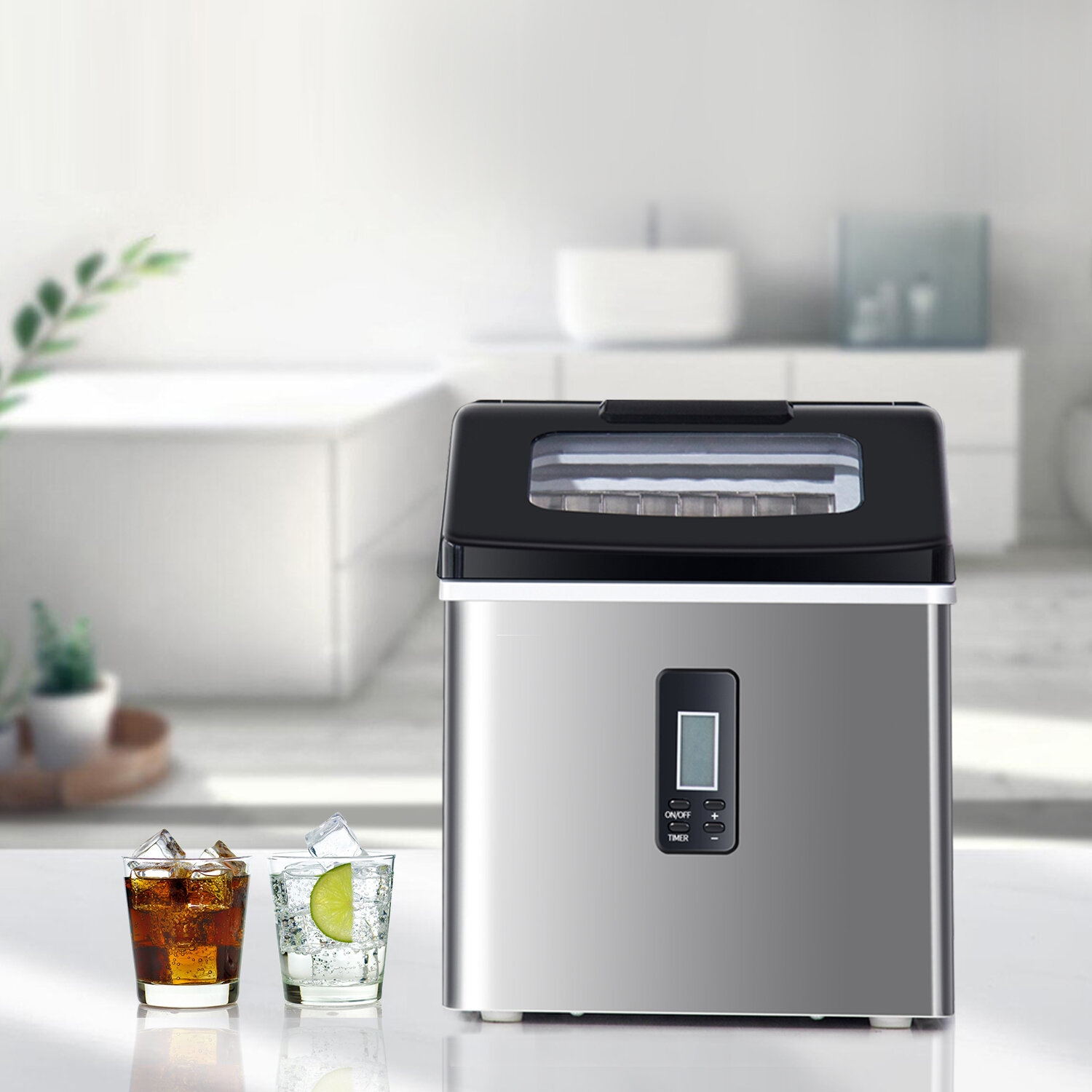 Northair Daily Production Cube Clear Ice Freestanding Ice Maker