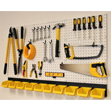 Pegboard Organizer Kit with Bins and Hooks for Garage