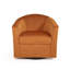 Upholstered Swivel Barrel Chair-1821474030