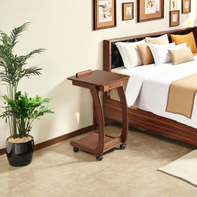 Walnut Solid Wood Removable End Table