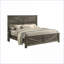 Ensemble de mobilier de chambre à coucher 3 pièces grand rustique gris rustique avec 2 tables de chevet | Gris | Bois d'ingénierie, métal-912651490