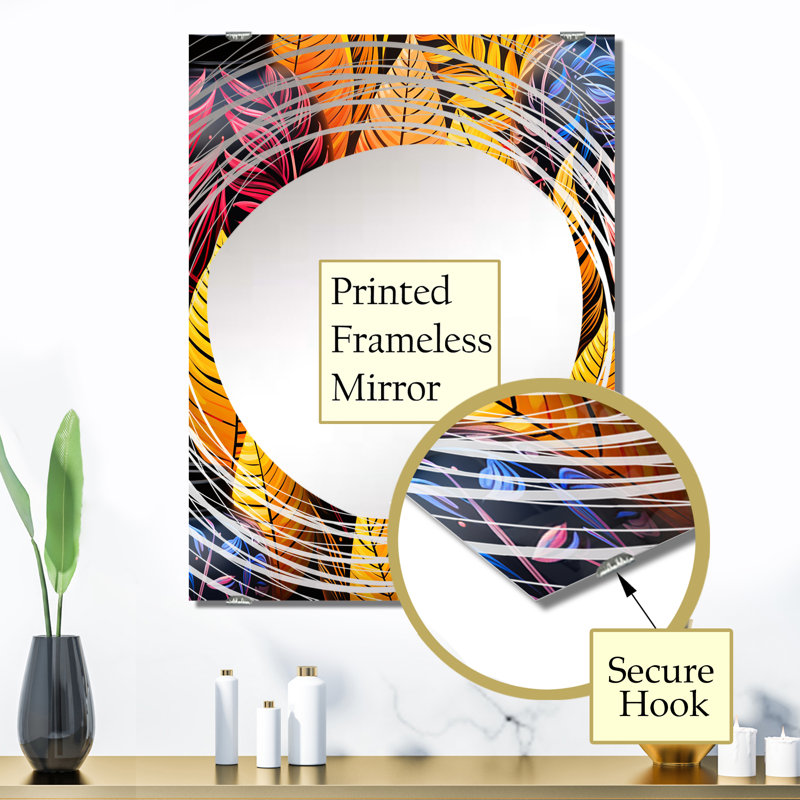 Rajram - Miroir mural Fashion Bitcoin MIR132224, 32 po x 24 po