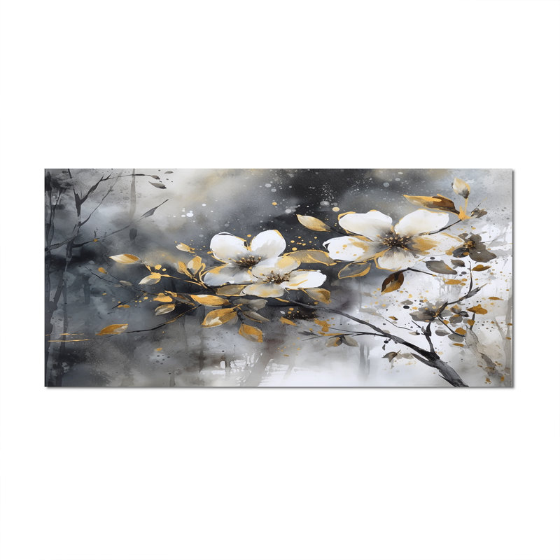 Ruckmani Daisy Tranquility sur impression sur toile, Toile tendue, H 28 po x l 60 po x P 1,5 po