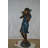 Eutropios Lady holding a tray bronze statue fountain - Size: 17"L x 23"W x 62"H.