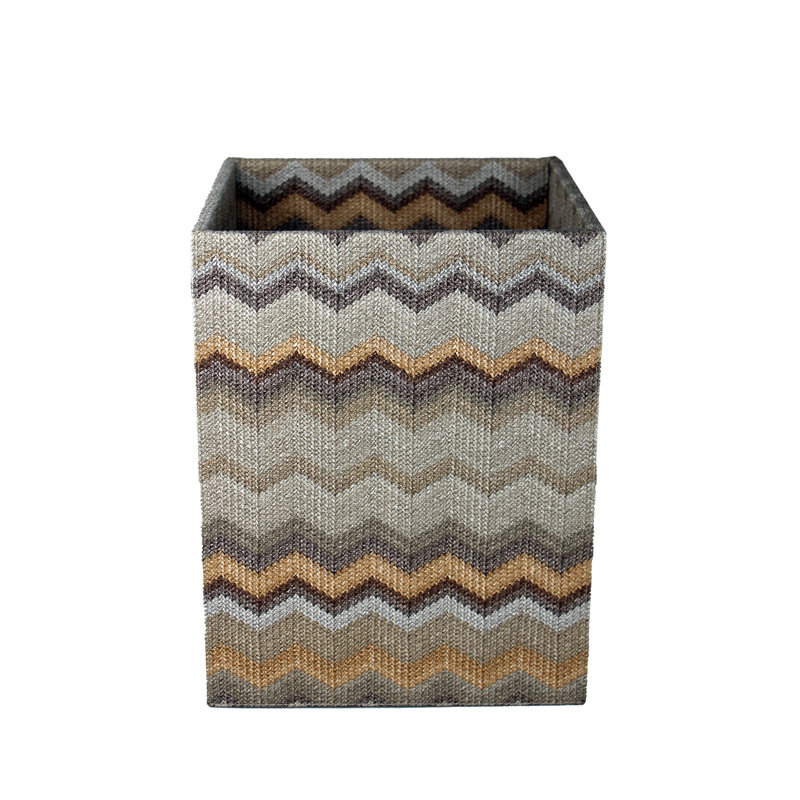 Polyester Open Waste Bin - 13L, Brown