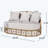 Atia 60'' Wide Wicker Patio Daybed with Cushions