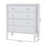Commode à 4 tiroirs Baxton Studio Cherryl-2125705867