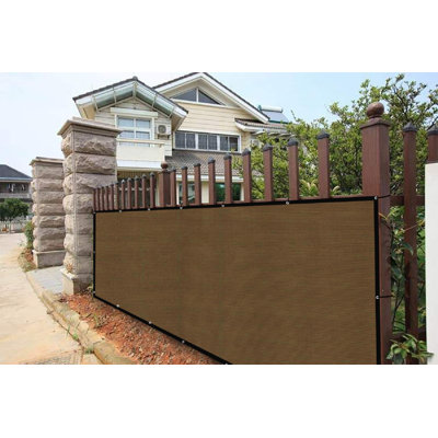 Brown Shade Fence - High-Density Weave, Weatherproof And UV-Resistant, Suitable For Gardens, Balconies, And Patios
