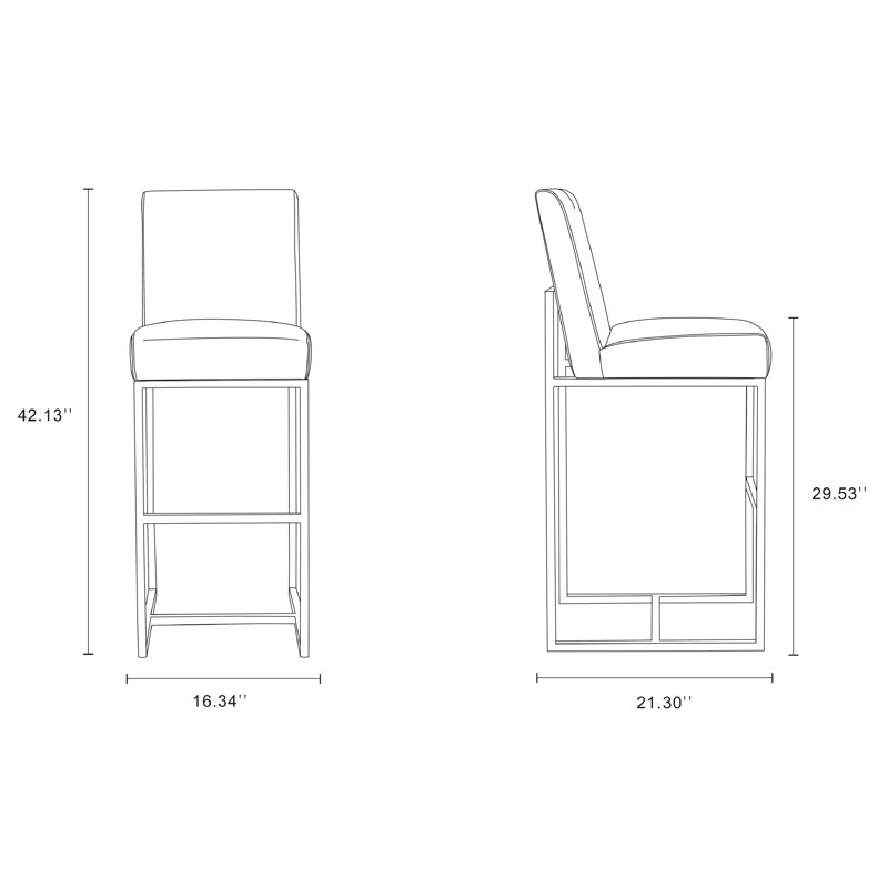 Element Stool, Bar Stool (29.5" Seat Height), Pearl White , 1