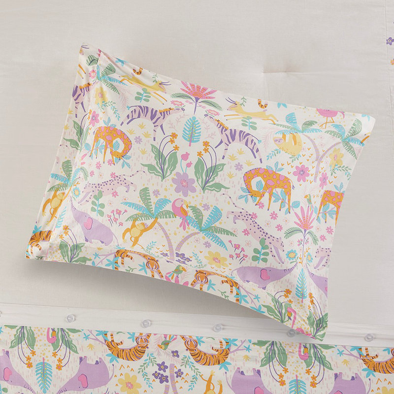 Ensemble de housse de couette réversible en coton avec coussin décoratif Gracie Mills Gabriela
