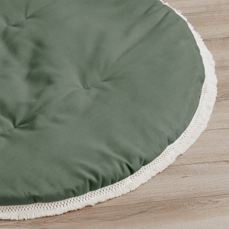 Tapis de jeu pour bébé par Sweet Jojo Designs, Vert / blanc cassé