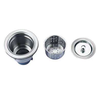 Elkay 3.5 in. Kitchen Sink Drain with Deep Strainer Basket and