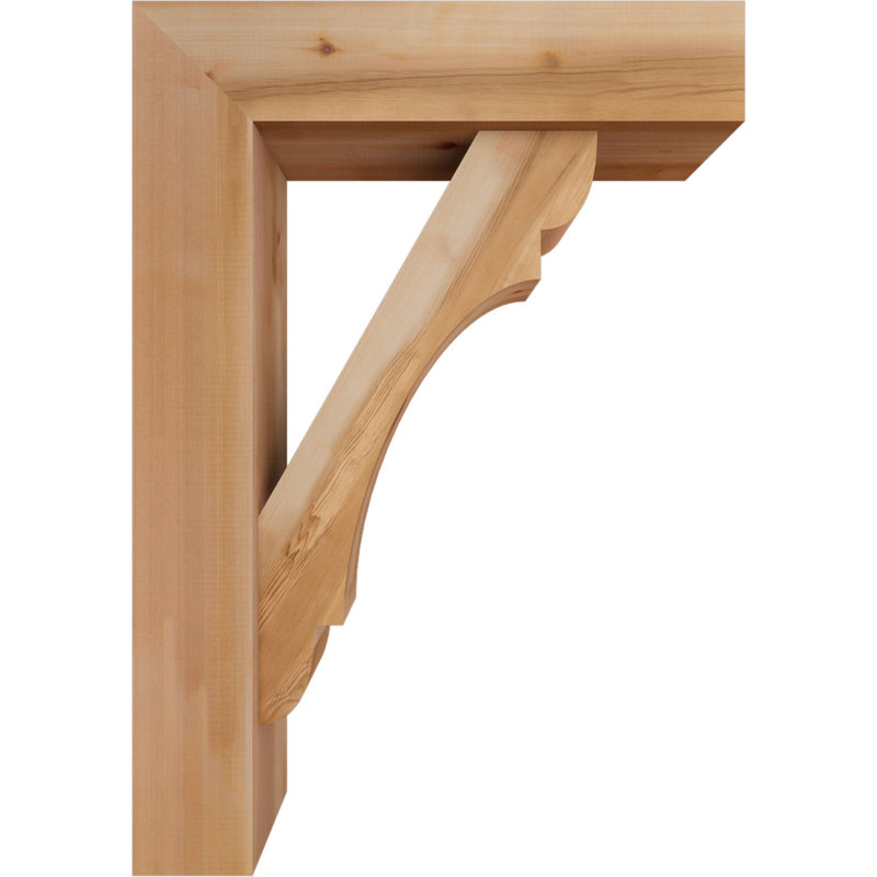 Support de bloc olympique avec entretoise décalée, 40 x 28, Cèdre rouge occidental de l 7 1/2 po (lisse)