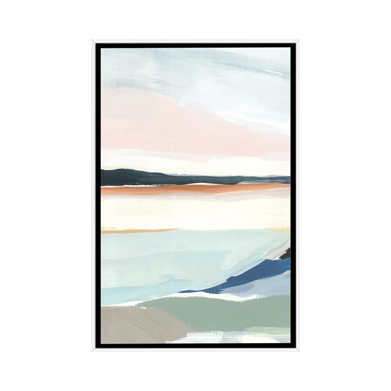 «Seaside Day II» par Isabelle Z - reproduction d'art, H 48 po x l 32 po x P 1,5 po, Toile blanche encadrée, Aucun mat