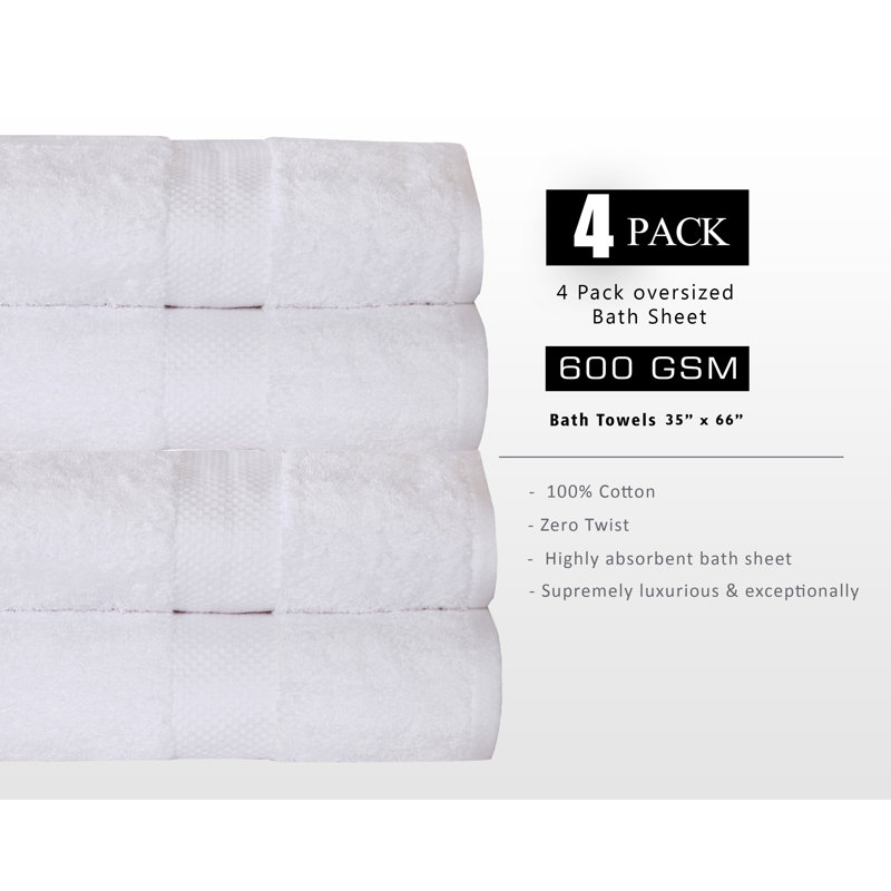 100% Cotton Bath Sheet Towel Set