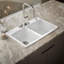 33" L x 22" W x 9-5/8" Top-Mount Double-Equal Kitchen Sink-11013542-19195761