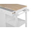 Ambon Solid Wood Top Kitchen Trolley-1643924026