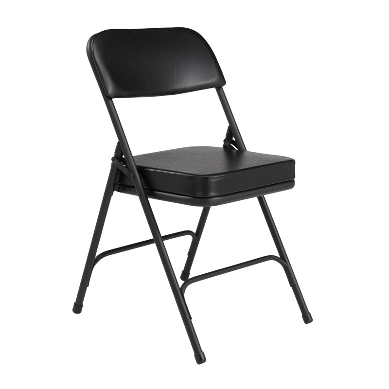 Chaise pliante en tissu 3200 Series, Noir