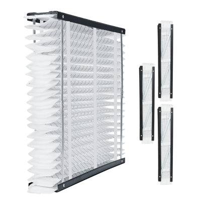 Filtres à air MERV 11, ensemble de 4 filtres à air pluviaux pour CVC plissés électrostatiques 20 x 25 x 4