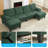 110" Premium Corduroy Sectional Sofa - High-Resilience Sponge & Spring Cushions, 3.94" Thick Seating with Fixed Armrests, Sturdy Wooden Legs for Living Room/Apartment/Hotel-1102869824