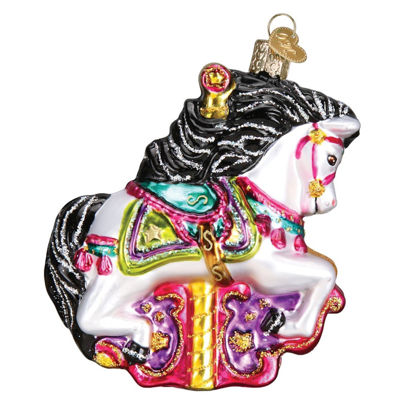 Ornement figurine à suspension de type cheval