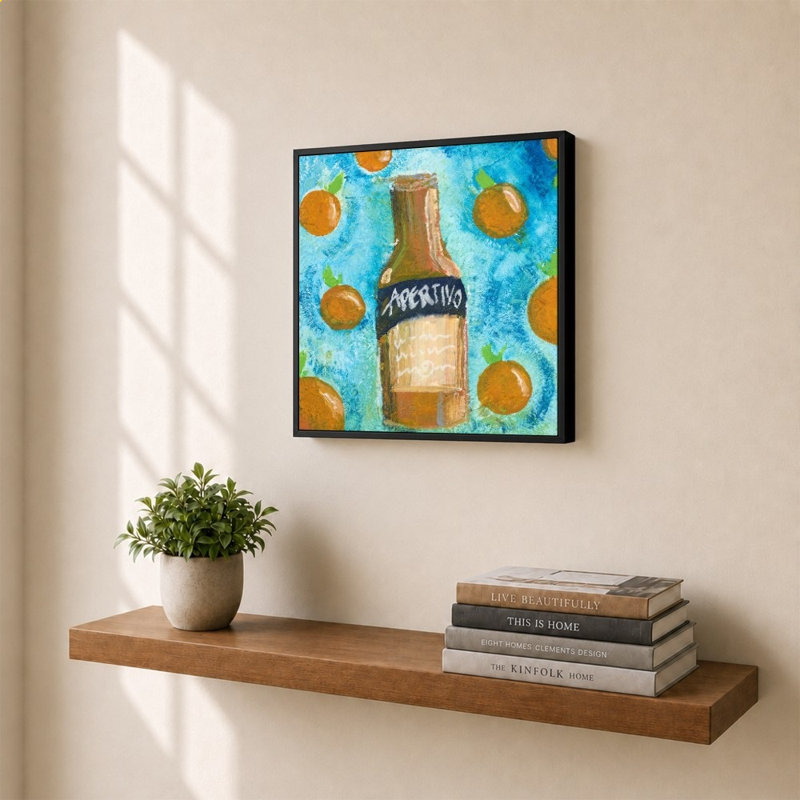 Apertivo and Oranges par Nola James - Impression sur toile