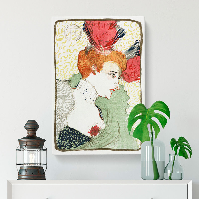 Bust of Mademoiselle Lender by Henri De Toulouse-Lautrec - Wrapped Canvas, 91cm H x 60cm W x 3cm D