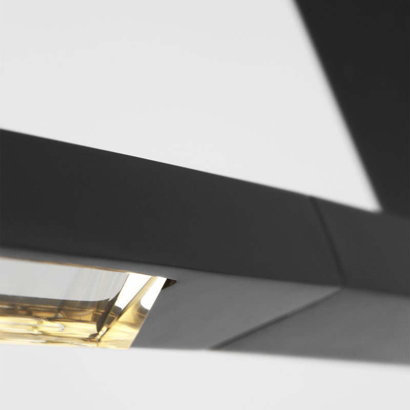 Sean Lavin Cityscape 2-light X-Large Linear Chandelier in Hand Rubbed Antique Brass, Bronze