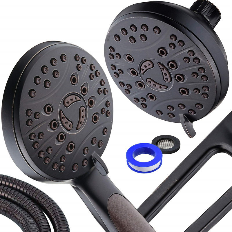 Ultimate 48-Mode High-Pressure 3-Way Shower Combo With Adjustable Extension Arm, Oil Rubbed Bronze