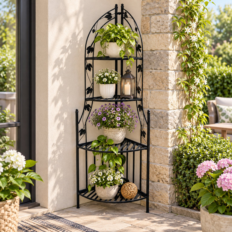 Drumraw Plant Stand, Black