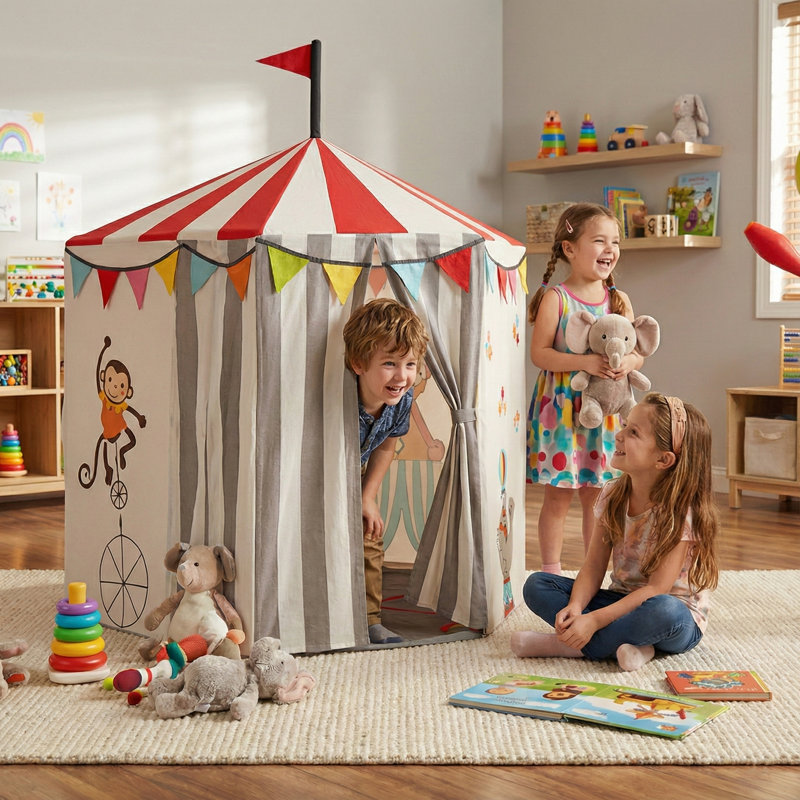 Circus Tent Play Home for Kids