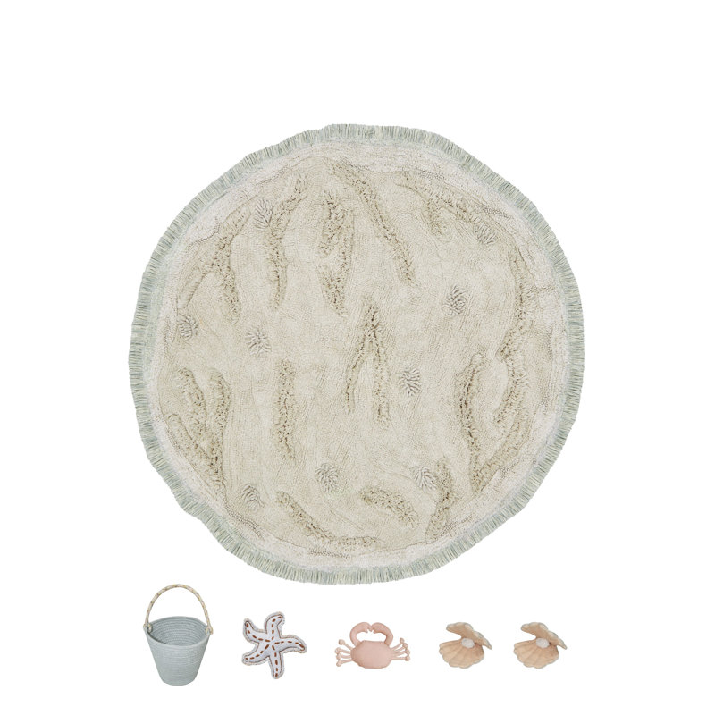 Washable Play Rug Island