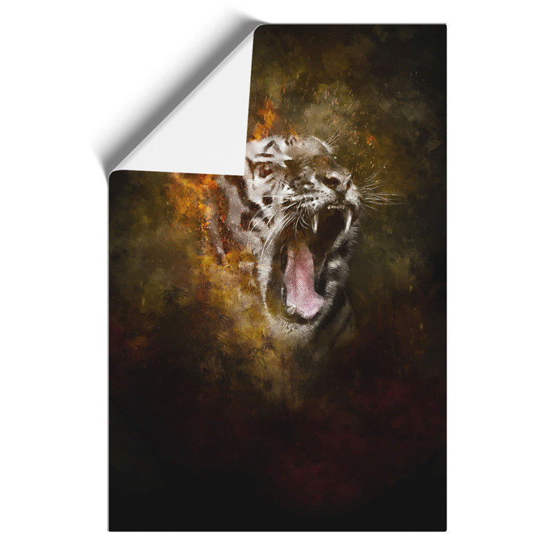 Tiger Roar - No Frame Print, 42cm H x 30cm W x 0.1cm D