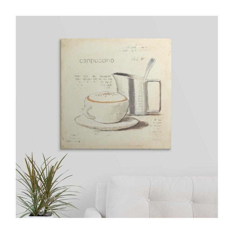 « iv » par emily adams, impression Parisian Coffee, H 35 po x l 35 po x P 1,5 po, Toile