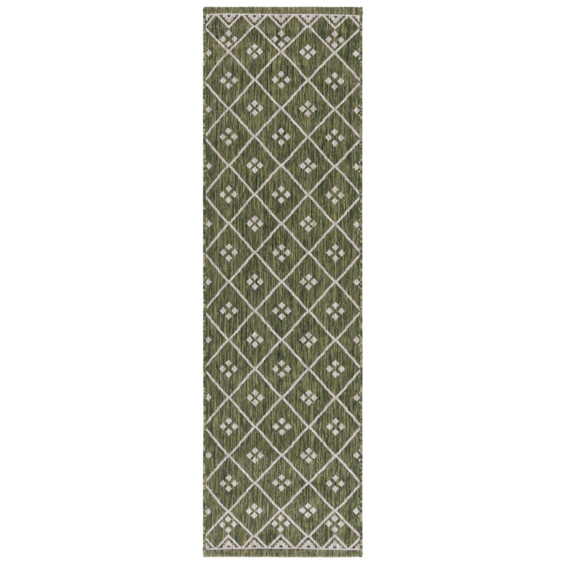 Altheta Performance Geometric Indoor/Outdoor Area Rug, Runner 2'3" x 8'