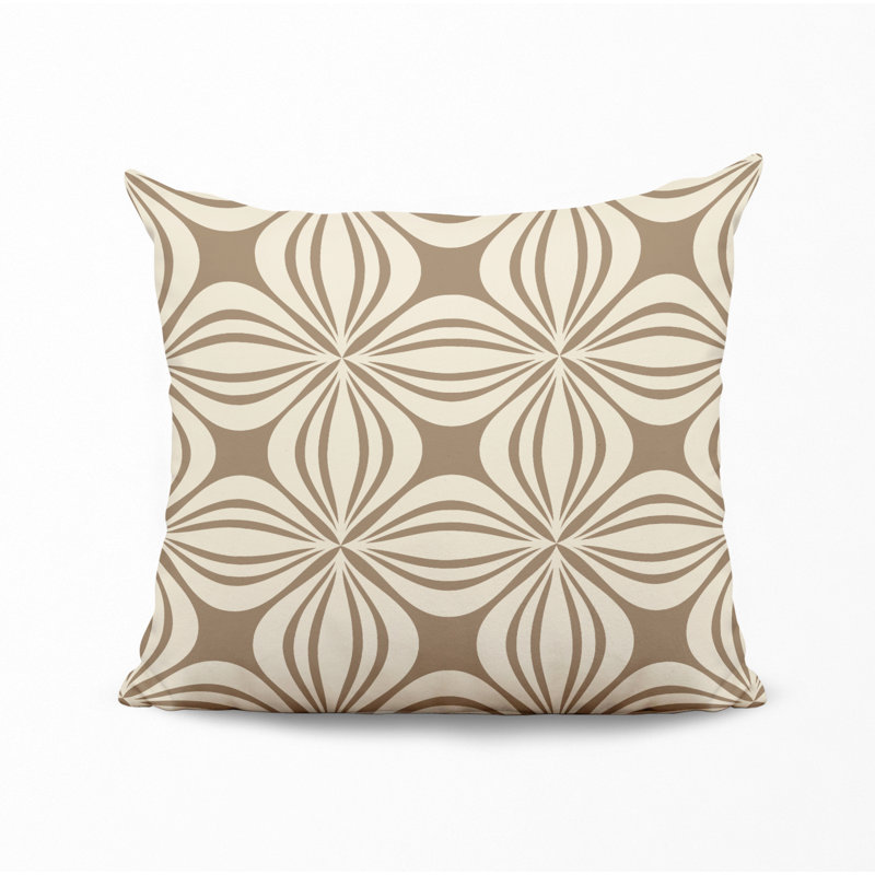 Housse et insert de coussin décoratif en polyester, Beige, L 15 po x H 15 po