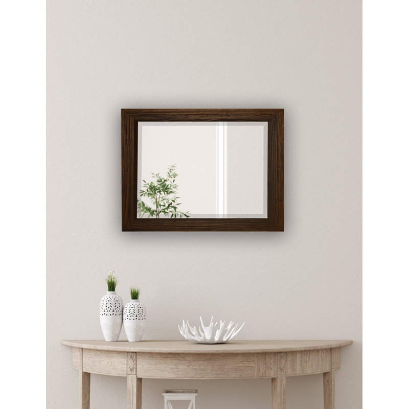 Miroir d'appoint Narely, 25,75 po x 21,75 po, Moka