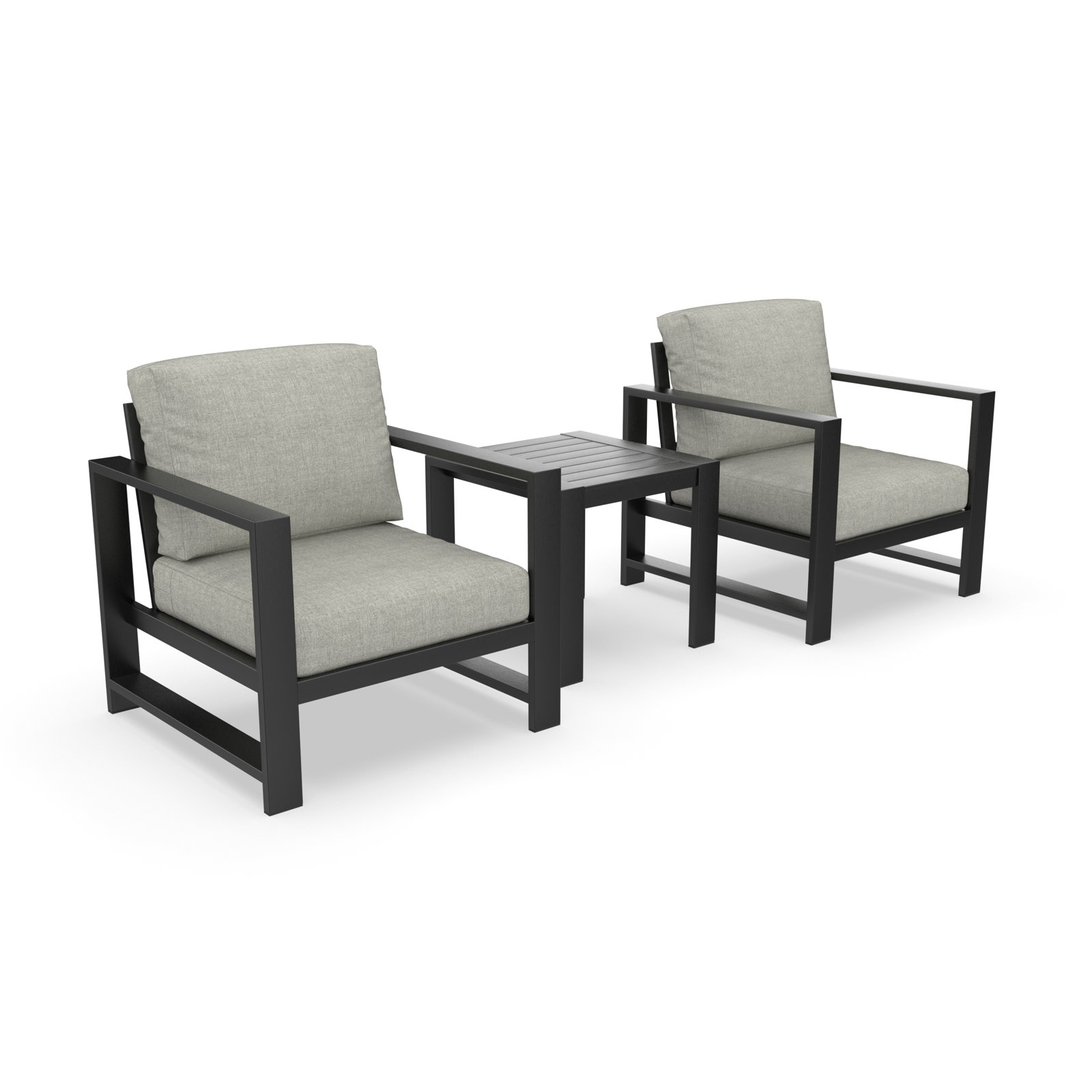 Dulcie 2-Person Sunbrella® Patio Seating Group, Canvas Granite Sunbrella® Canvas