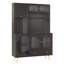 176 cm H Glass Standard Pantry / Tall Cabinet-1927189583