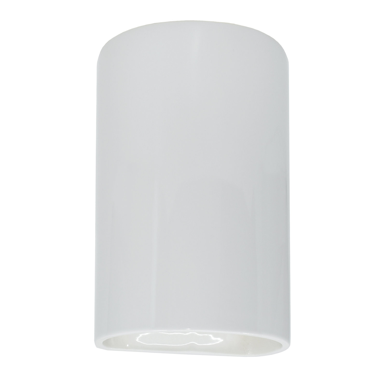 Pacursa Ceramic Dimmable Flush Mounted Sconce, 9.5" H x 5.75" W x 4.5" D, Integrated LED, Cerise