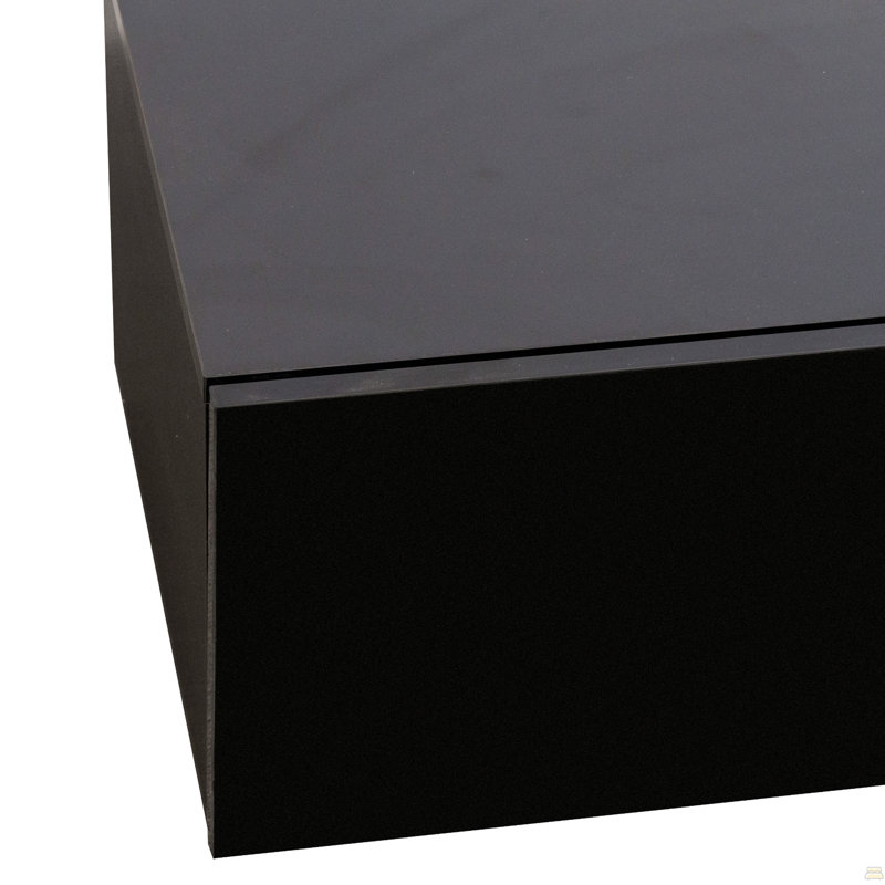 Meuble audio-vidéo avec console multimédia de rangement, Black