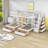 Erlingur Full Over Twin & Twin Wood Triple Bunk Bed with Shelf and Drawers-953630624