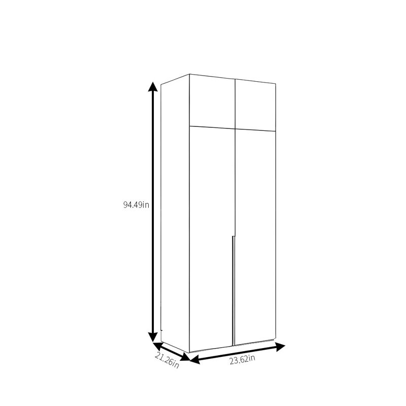 Kajah, 95" H x 24" W x 22" D