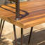BANC INDUSTRIEL EN BOIS ET MÉTAL
