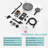 Luxury 3-Function Shower System Set 10" Overhead Shower, 3-Spray Handheld with Bathtub Spout-119136784