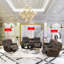 Ensemble de canapé inclinable 3 pièces, causeuse et fauteuil-813517338