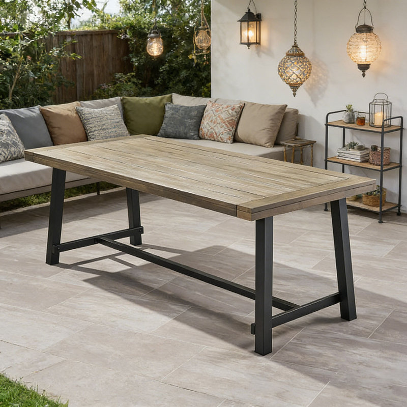 Outdoor  Wood Dining Table