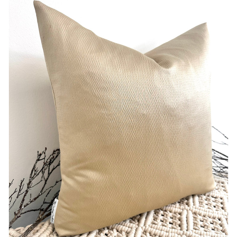 Abstract Gold Square Cushion Cover