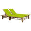 Chaise longue avec coussins en bambou 2 personnes Currin Breeze-1822441620